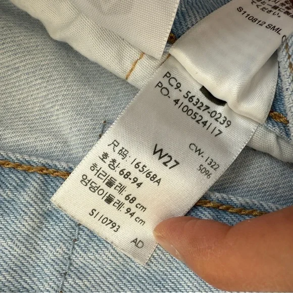 Levi’s 501 Origianl Denim Shorts Cutoffs Ojai Lake 27 - Picture 5 of 6